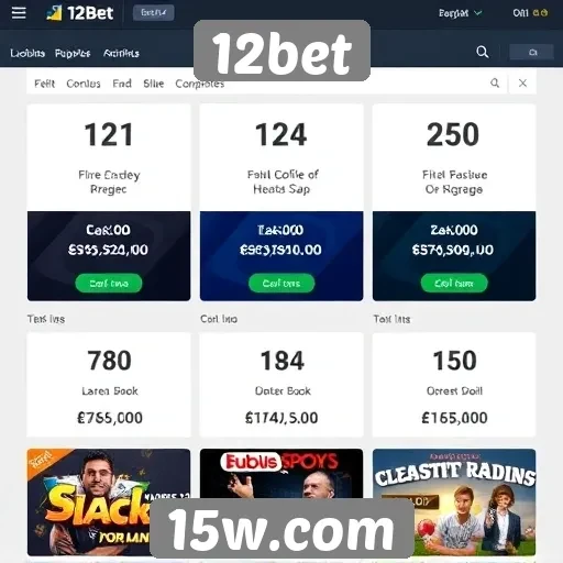 Ofertas e bônus disponíveis no 12bet